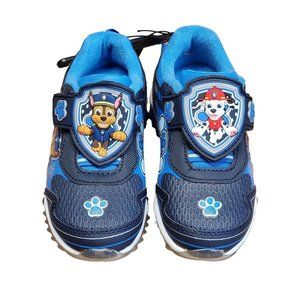 Paw Patrol Light Up Sneakers, Size 7, Blue, New